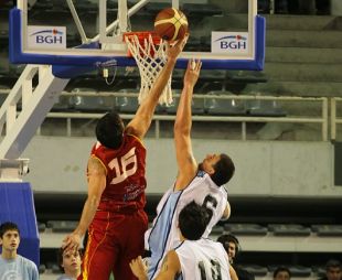 Unha imaxe do partido da selección española e a arxentina