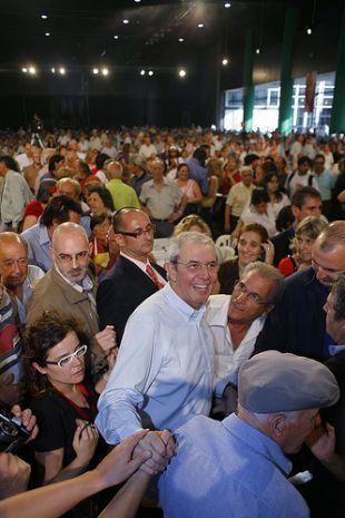 Touriño está estes días na Arxentina. Na foto, nun mitin en Bos Aires