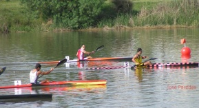 Un momento da regata (senior masculino) / Imaxe: José Paredes