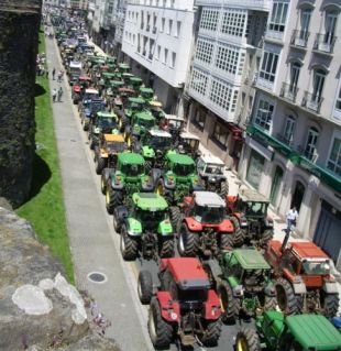 Tractorada de Lugo (clic para ampliar)  / Imaxe: SLG