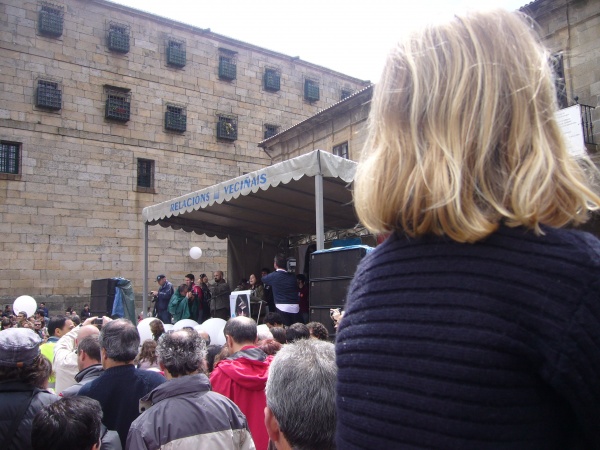 A manifestación, na Quintana