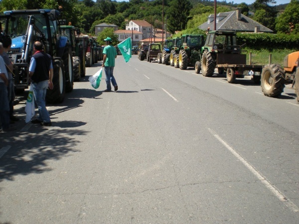 Tractorada en Chantada